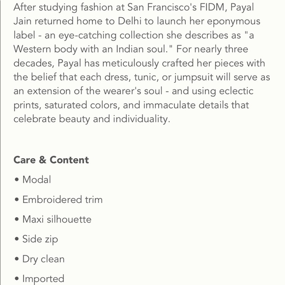 Anthropologie Payal Jain Maxi Dress - Picture 6 of 6